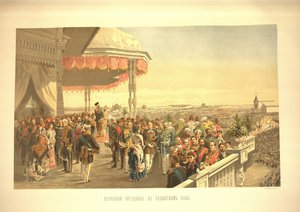 Public festivities following the coronation of Emperor Alexander III on Khodynka Field by Vladimir Egorovic Makovsky