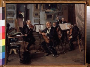Musical Evening by Vladimir Egorovic Makovsky