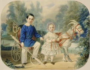 Grand Duke Alexander and Grand Duke Alexey as Children