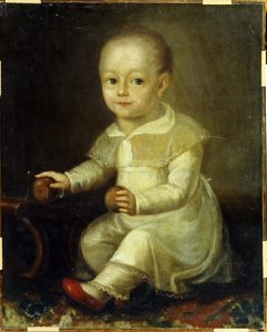 Portrait of a Child with Apples