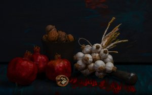 Rustic Harvest Still Life by Vladimir Pavlovskyy