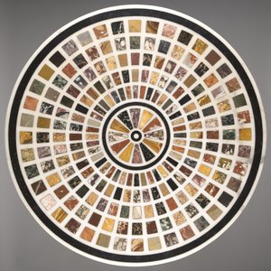 Neo-Classical Table with specimen marble top by Voss Voss