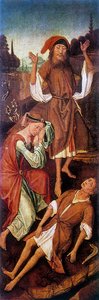 Adam and Eve Crying over the Body of Abel, c1440-1495 by Vrancke van der Stockt