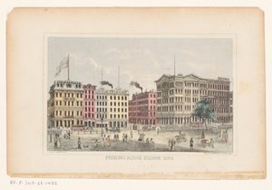 Park Row, Manhattan (Printing House Square 1868) by W.C. Rogers and Co.