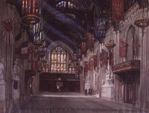 Interior of the Guildhall by W.D. Radcliffe Beresford