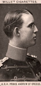 H.R.H Prince Andrew of Greece, 1908 by WD and HO Wills