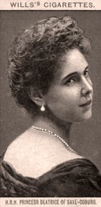 Princess Beatrice of Saxe-Coburg, 1908 by WD and HO Wills