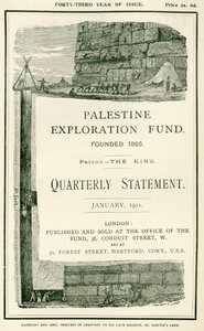 Frontispiece depicting the explorations undertaken by Lieutenant Charles Warren and his men, near the southern wall of the Haram al Sharif, Jerusalem, from the Quarterly Statement of the Palestine Exploration Fund by W.H. Simpson