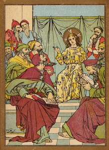 Jesus in the Temple questioning with the Doctors by W.S. Stacey