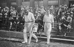 Dr. W.G. Grace, English Cricketer, Walking Out to Bat