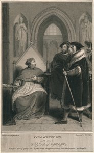 King Henry VIII. Act 3. Scene 2. Wolsey, Duke of Norfolk, Suffolk & c by W. C. Wilson