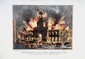 Destruction of the Royal Exchange, 2nd Fire, London