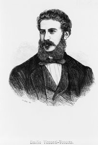 Portrait of Emilio, Marquis Visconti-Venosta, Italian statesman and diplomat
