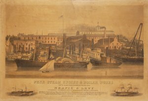 Penn Steam Engine and Boiler Works Neafie & Levy Shipyard by W. H. Rease