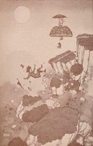 How the inventor of the aeroplane first got the idea during a landslip by William Heath Robinson