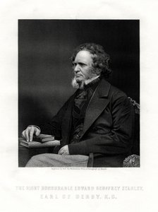 Edward Geoffrey Smith-Stanley, 14th Earl of Derby, British Statesman