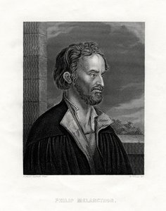 Philipp Melanchthon, 19th century by W. Holl