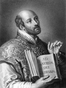 St Ignatius of Loyola, 16th century Spanish soldier and founder of the Jesuits, 1836 by W. Holl