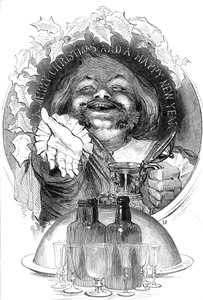 A Merry Christmas and a Happy New Year, 1845 by W. J. Linton