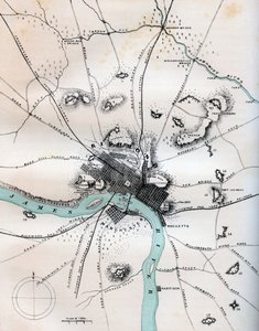A Map of Richmond and Its Vicinity Showing All Batteries
