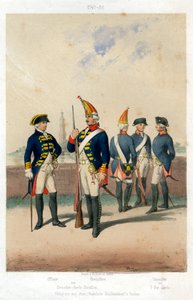 German military uniforms, 1740-1786 19th century