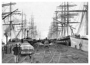 Port of Melbourne, Victoria, Australia, 1886