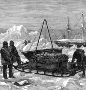 Preparing to Start on a Sledge Trip in the Arctic by W. Palmer