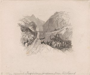 Hannibal Passing the Alps (vignette)
