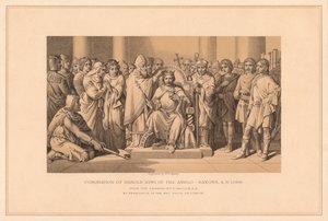 Coronation of Harold King of the Anglo-Saxons, A.D. 1066 by W Ridgway