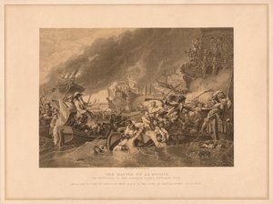 The Battle of La Hogue, 1692