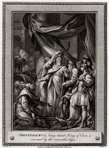 Aristodemus, Being Elected King of Crete, is Crowned by the Venerable Sages by W. Walker