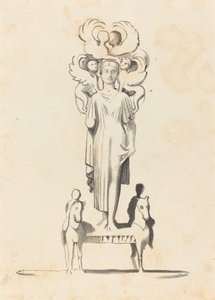 Bronze Figure of Minerva, Found in the Barrow of Achilles by W. Walton after John Flaxman