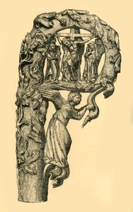 Crucifixion Scene, Crozier, 1330-1340, 1881