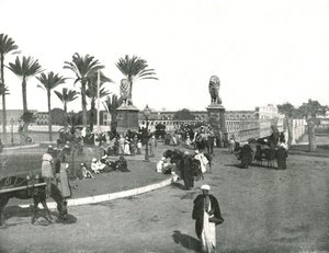 The Kasr-el-nil Bridge, Cairo, Egypt by W and S Ltd