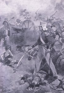 Chilianwala, January 13th 1849: The body of Pennycuick guarded by his son