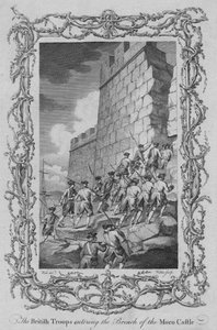 The British Troops entering the Breach of the Moro Castle, c1770s