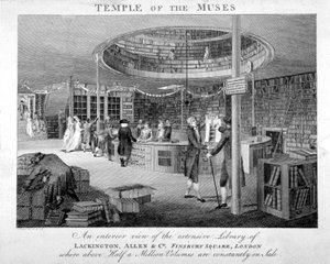 The Temple of the Muses Bookshop in Finsbury Square, London