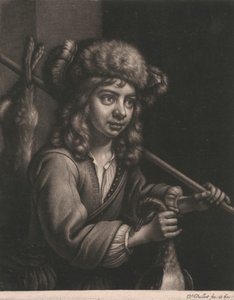 Boy Holding a Dead Rabbit and a Dead Fowl by Wallerant Vaillant