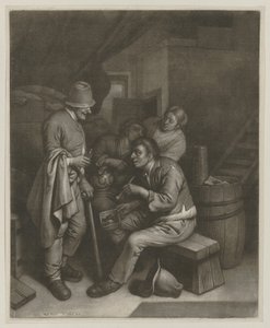 Three Men and a Woman in the Tavern by Wallerant Vaillant