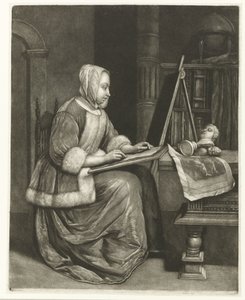 Drawing Woman by Wallerant Vaillant
