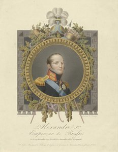 Portrait of Emperor Alexander I by Walraad Nieuwhoff