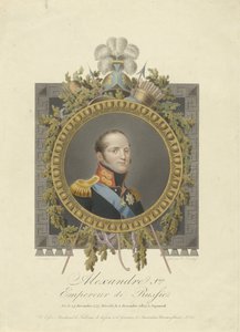 Portrait of Tsar Alexander I of Russia by Walraad Nieuwhoff