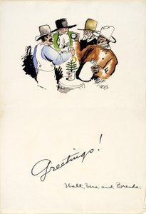 Christmas Greetings 1931 by Walt Kuhn