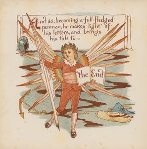 Illustration for Pothooks and Perseverance by Walter Crane