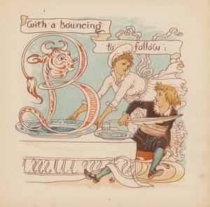 Illustration for Pothooks and Perseverance by Walter Crane by Walter (after) Crane
