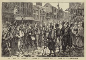 The War in Egypt, Departure of Turkish Troops from Constantinople by Walter Charles Horsley