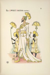A sultan, one of the wedding guests by Walter Crane