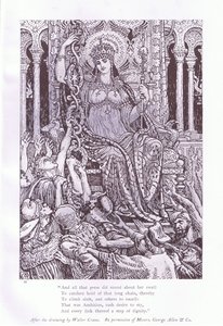 And All That Press Did Round Her Swell by Walter Crane