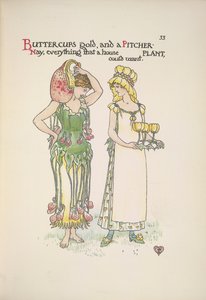 Two Young Women by Walter Crane