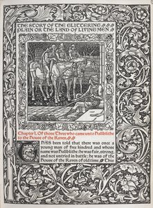 Chapter I. Of those three who came to Hallblithe to the house of the Raven by Walter Crane